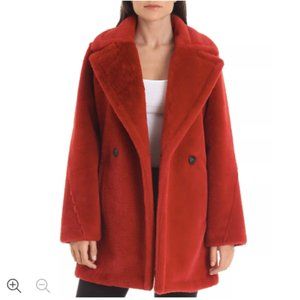 Red Faux Fur Coat